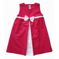 Robe trapèze Pli creux avec un nœud moyen
