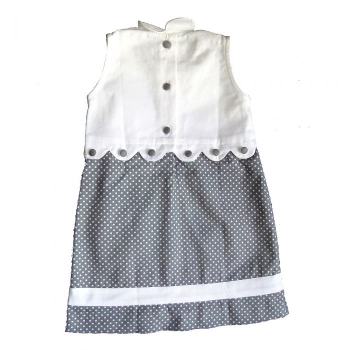 Robe trap ze Feston pois gris